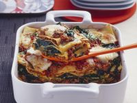 Lasagne mit Hackfleisch und Spinat Rezept