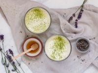 Lavendel Matcha Latte Rezept