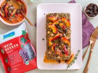 Linsenbraten mit Weinbeeren-Pflaumen-Sauce Rezept