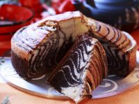 Marmorkuchen mit Zebra-Muster Rezept