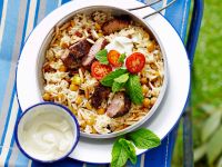 Marokkanischer Reis mit Lamm und Joghurt Rezept