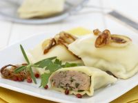 Maultaschen mit Fleisch gefüllt Rezept