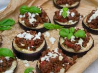 Mini-Auberginen-Pizza