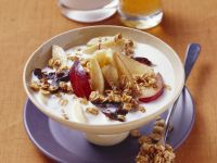 Müsli mit Pflaumen und Bananen Rezept