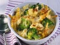 Nudelgratin mit Blumenkohl und Brokkoli Rezept