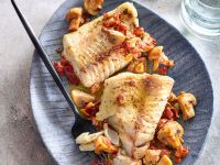 Ofen-Fischfilet mit Champignonbutter Rezept
