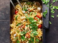 Ofen-Spaghetti mit Feta Rezept