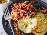 Ofenkohlrabi mit Rote-Bete-Gewürzreis Rezept