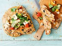 Oliven-Focaccia mit Grillgemüse Rezept