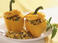 Paprika mit Reis gefüllt Rezept
