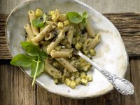 Penne mit Zucchini und Kapern Rezept