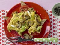Pilz-Omelett mit Tomaten Rezept