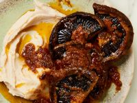 Portobello-Steaks und Püree aus Riesenbohnen Rezept