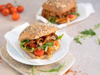 Pulled Mushroom Burger Rezept