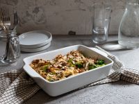 Puten-Brokkoli-Gratin mit Mandeln Rezept