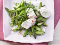 Putenroulade auf Spargelsalat Rezept