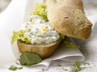 Quark-Eier-Baguette – smarter Rezept