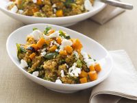Quinoa mit Kürbis und Schafskäse Rezept