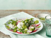 Radieschensalat mit Hüttenkäse Rezept
