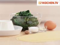 Ravioli mit Spinat-Ricotta-Füllung