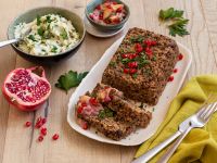 Reis-Linsen-Braten auf Selleriepüree mit Apfel-Chutney Rezept