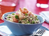 Reis mit Shrimps und Bohnen Rezept