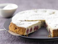 Ricotta-Quark-Kuchen mit Sauerkirschen Rezept