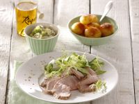 Roastbeef vom Kalb mit Koriander-Remoulade Roastbeef vom Kalb mit Koriander-Remoulade