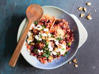 Rote-Bete-Bulgursalat mit Feta und Apfel Rezept