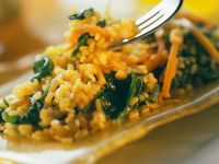 Rote Linsen mit Spinat und Möhren Rezept