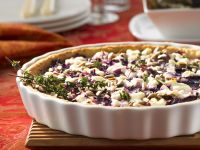 Rotkohltarte mit Ziegenfrischkäse Rezept