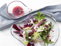 Salatteller mit Nashi, Schafskäse Rezept