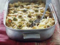 Sauerkraut-Oliven-Gratin Rezept