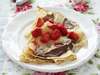Schoko-Erdbeer-Crepes Rezept