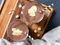 Schokoladiger Bananen-Shake mit Kichererbsen Rezept