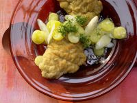 Seeteufel-Schnitzel mit Spargel-Kartoffel-Salat Rezept