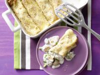 Sesampfannkuchen mit Pilzen Rezept