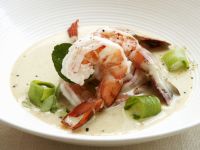 Shrimps-Curry mit Porree Shrimps-Curry mit Porree