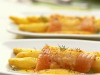 Spargel-Lachs-Gratin Rezept