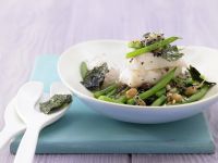 Sprossenpfanne mit Heilbutt Rezept