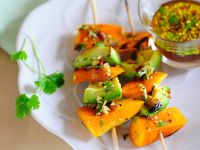 Süßkartoffel-Avocado-Spieße Rezept