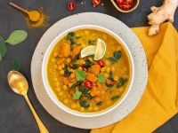 Süßkartoffel-Kichererbsen-Curry Rezept