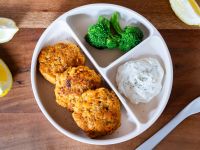 Süßkartoffelpuffer mit Lachs Rezept