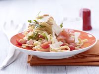 Tagliatelle und marinierter Lachs Rezept