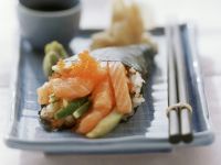 Temaki mit Lachs und Kaviar Rezept