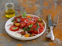 Tomatensalat mit Essig-Öl-Dressing Rezept