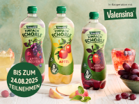 Ein Hoch auf die Schorle: Gewinnen Sie mit Valensina ein prickelndes Sommer-Highlight