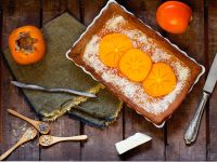 Veganer Kaki-Kuchen mit Chia-Samen Rezept