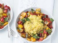 Veganes Risotto mit Paprikagemüse Rezept
