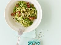 Vollkorn-Pasta mit Spinatsauce Rezept